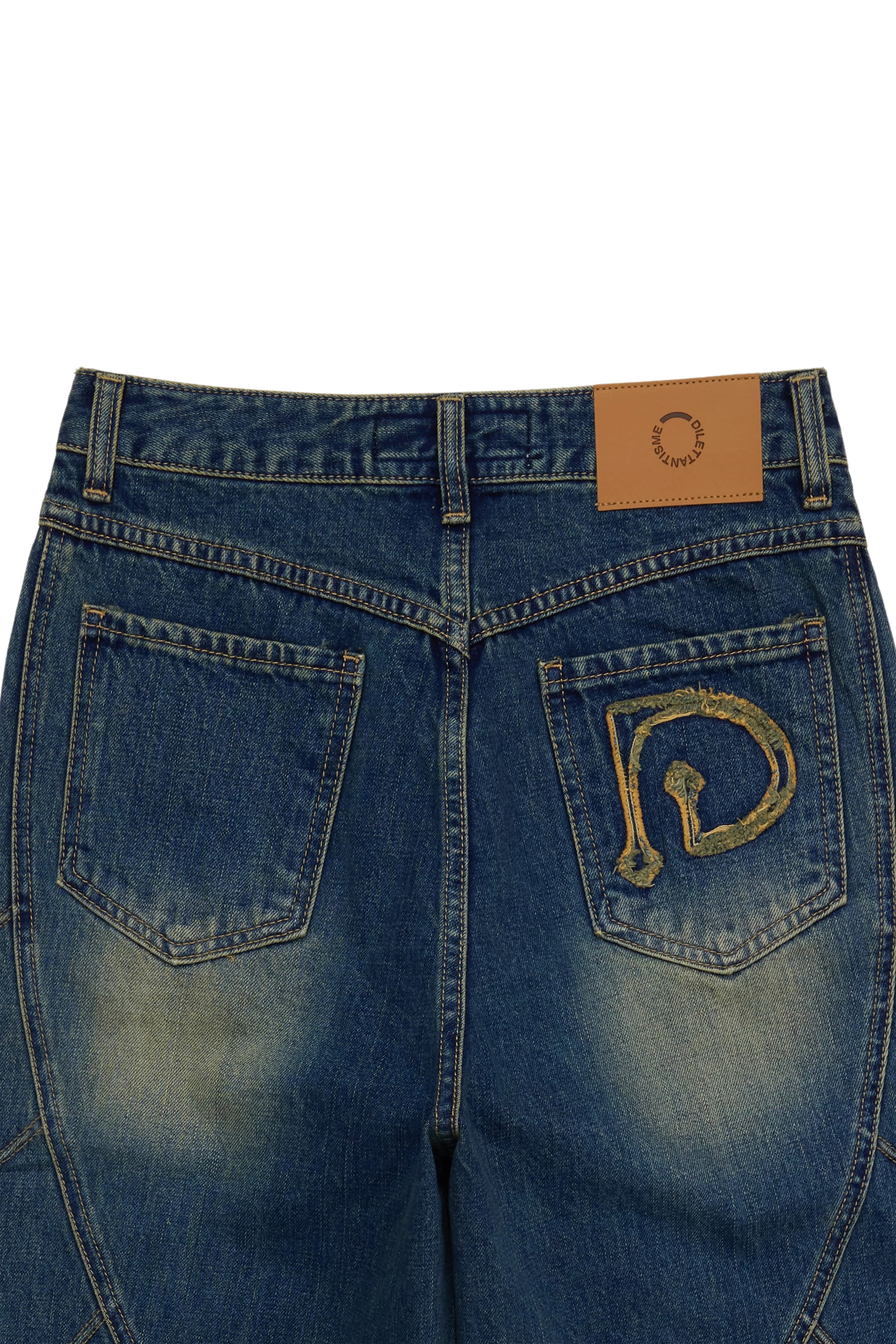 Piping Heart Denim Jeans — vue 8