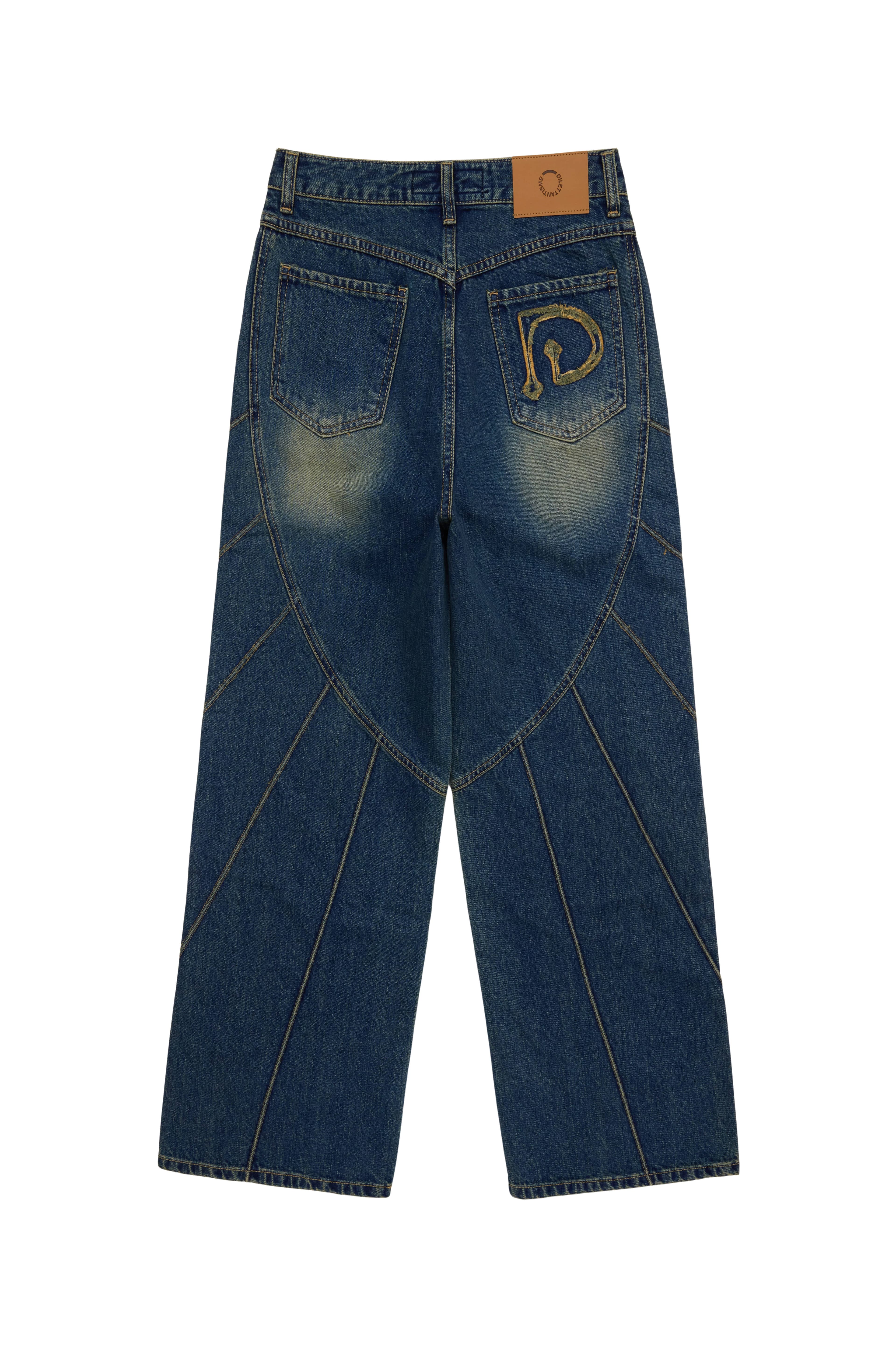 Piping Heart Denim Jeans — vue 9