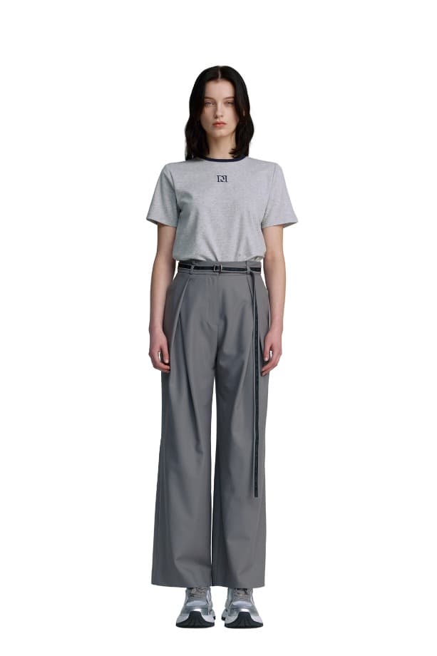 Belted Pintuck Pants (GR)