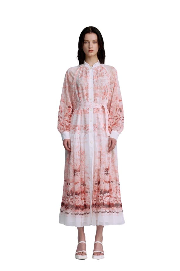 Chiffon Raglan-sleeved Dress (RP)
