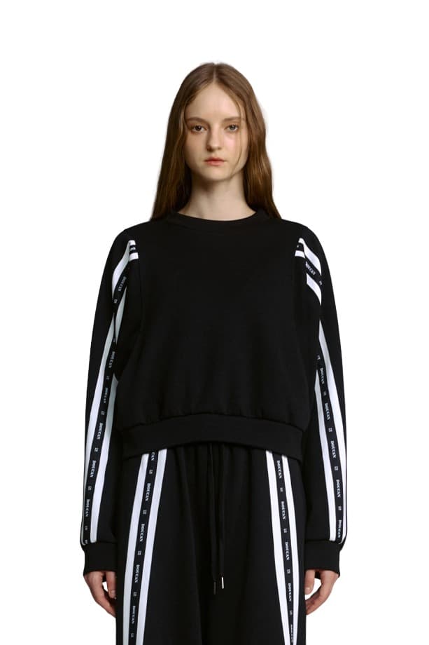 Taping Sweatshirt (BLACK)