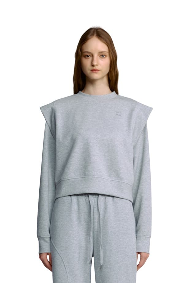 Cap Sleeve Sweatshirt (GRAY)