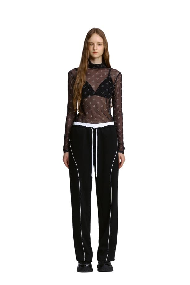Piping Sweatpants (BLACK)