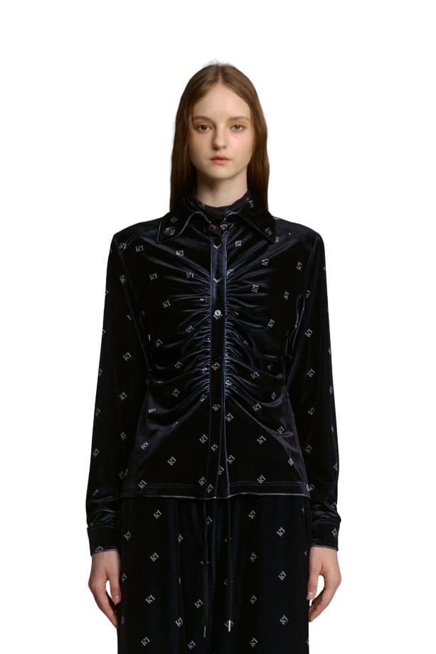 Velvet Blouse (BK)
