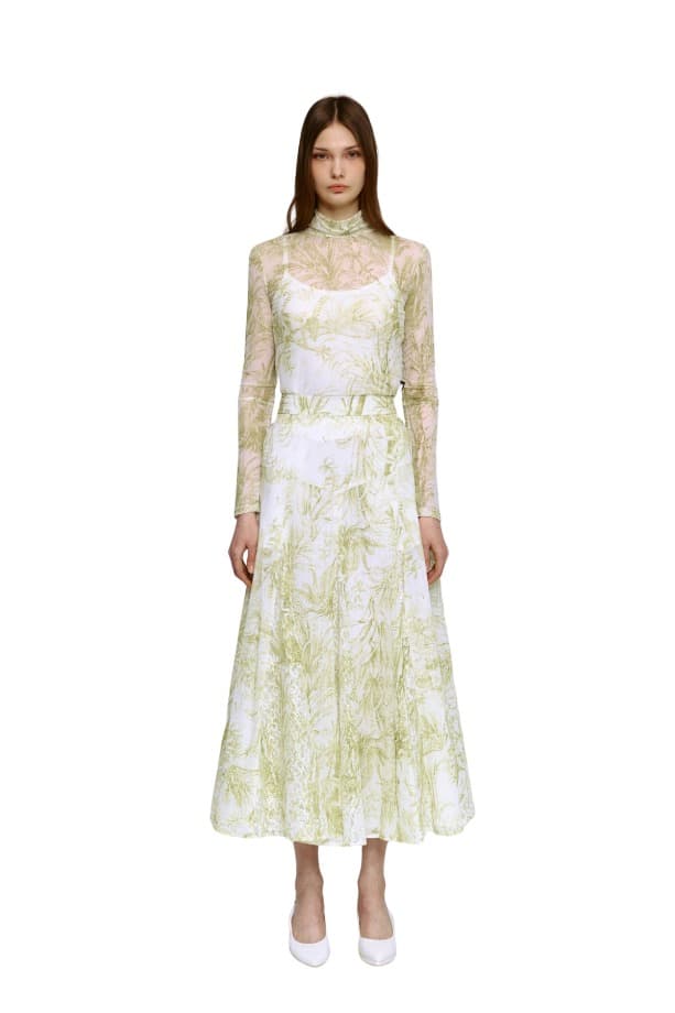Lace Flare Skirt (O)