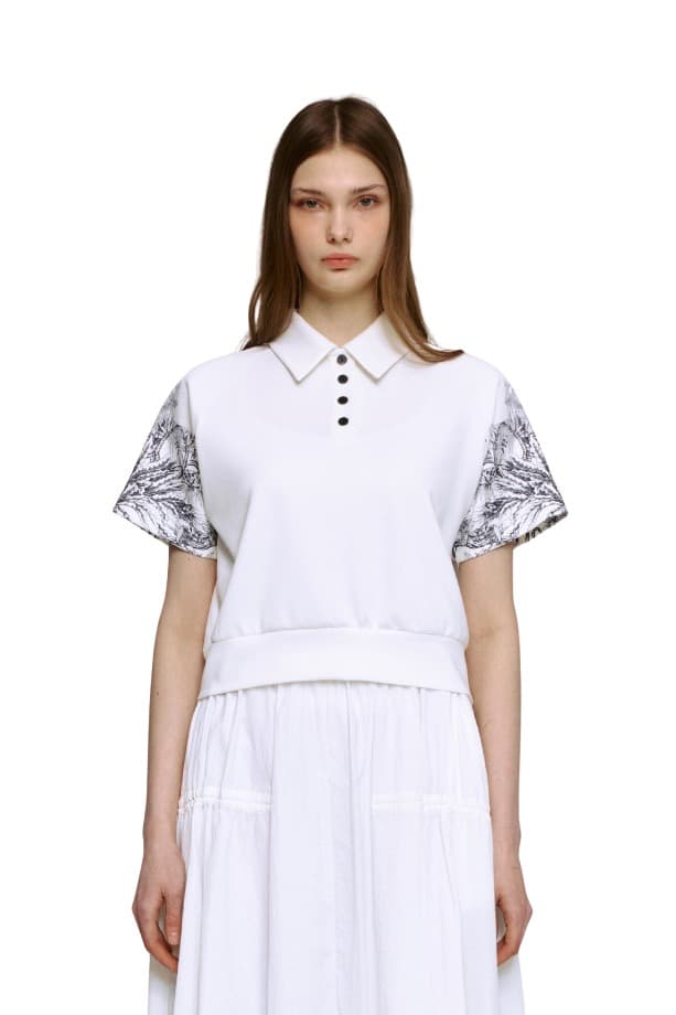 Raglan Collar T-shirt (WB)