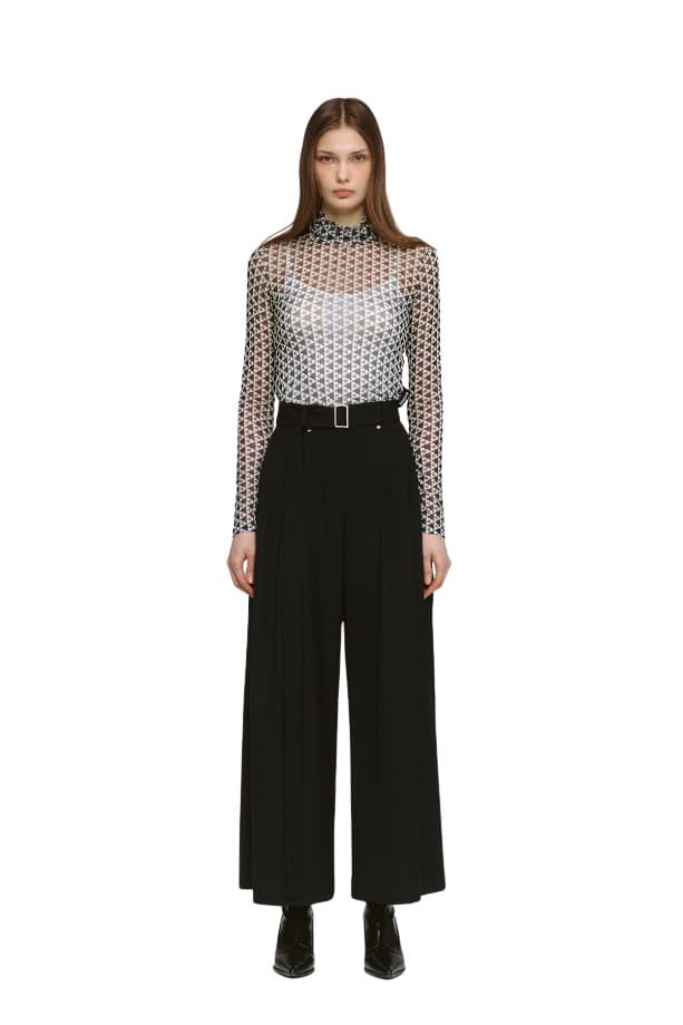 Pintuck Wide Pants (B)