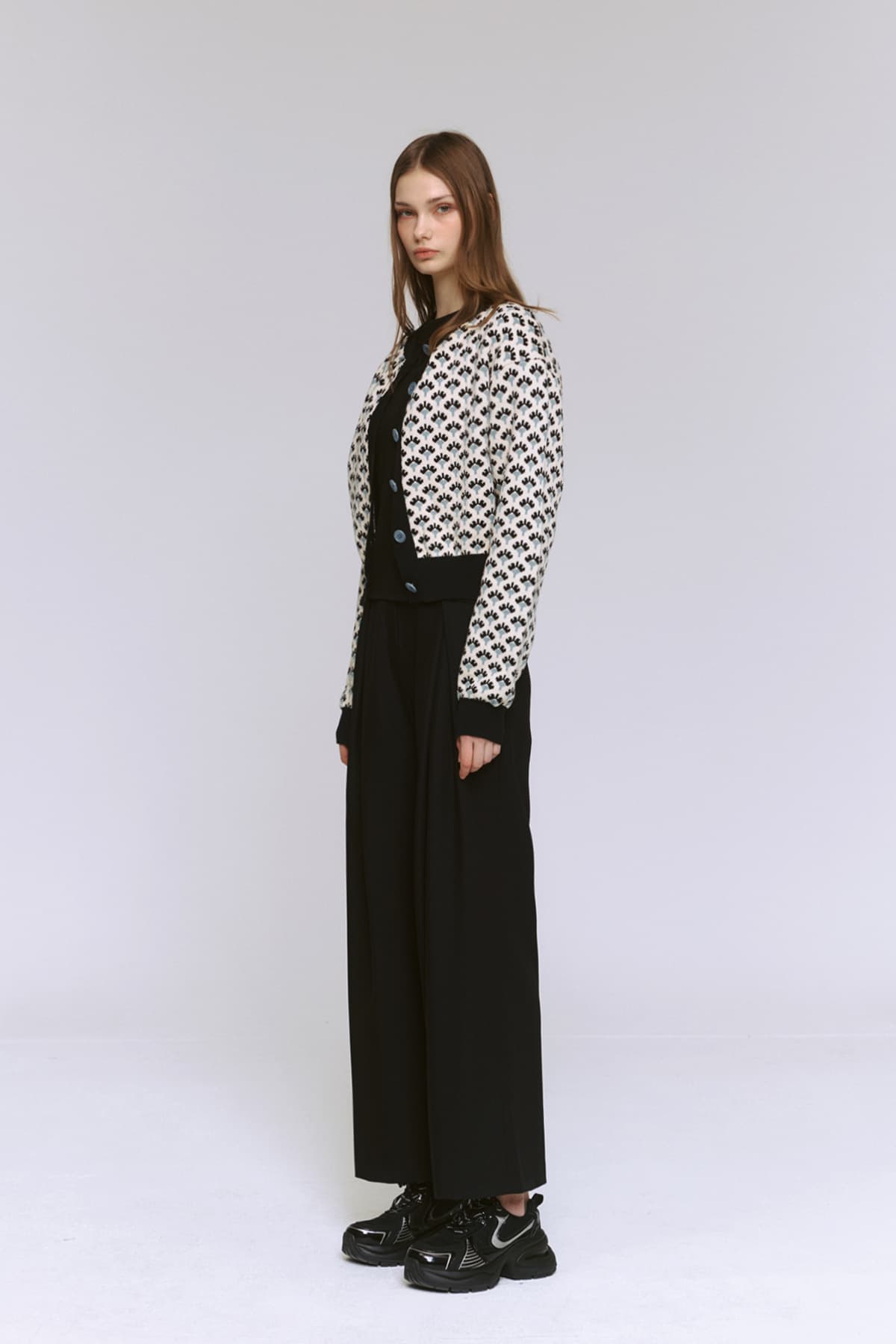 Jacquard Round Cardigan (IV) — vue 11