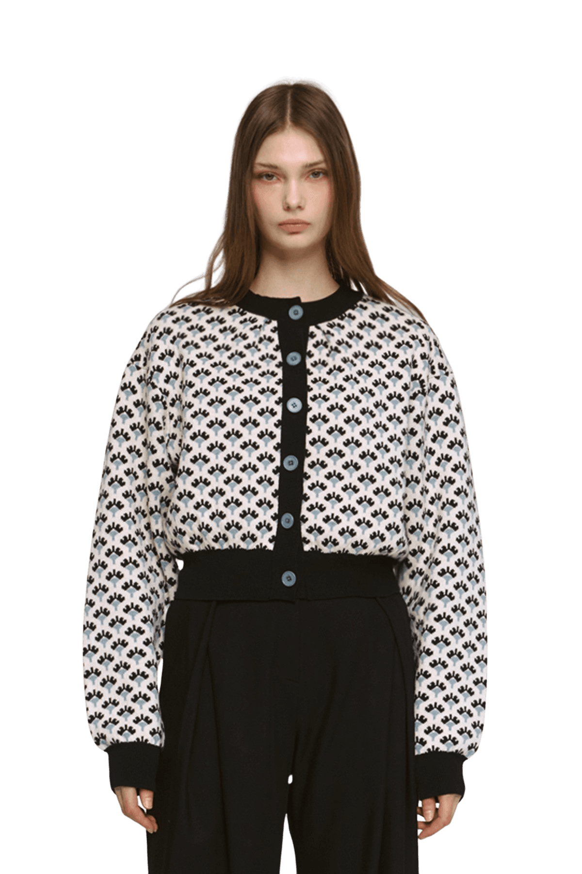 Jacquard Round Cardigan (IV) — vue 5