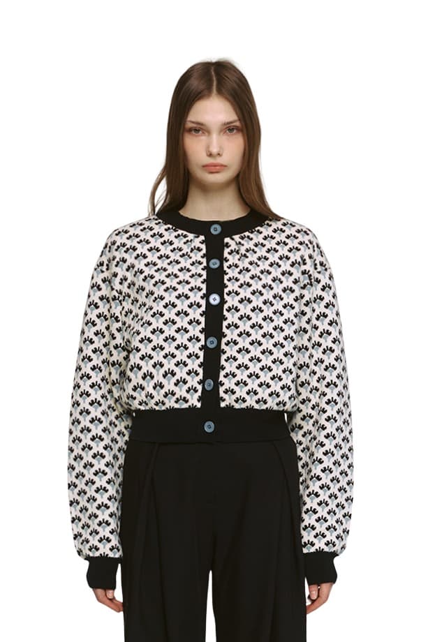 Jacquard Round Cardigan (IV)