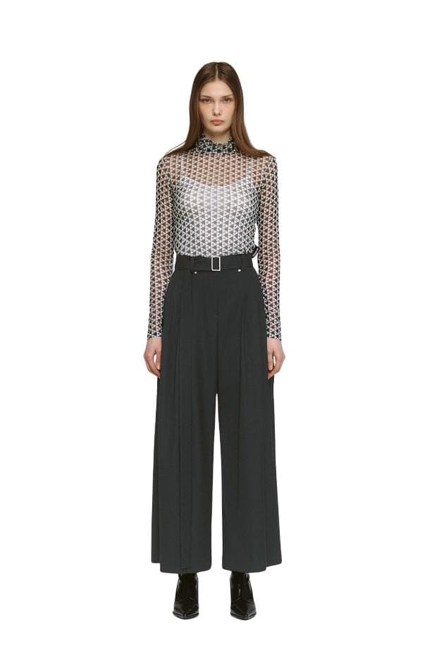 Pintuck Wide Pants (C)