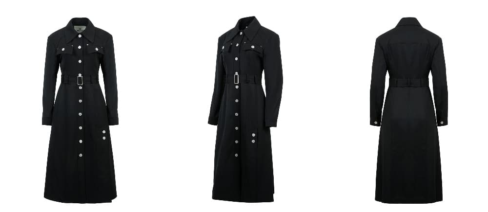 Slit Long Jacket Dress (B) — vue 4
