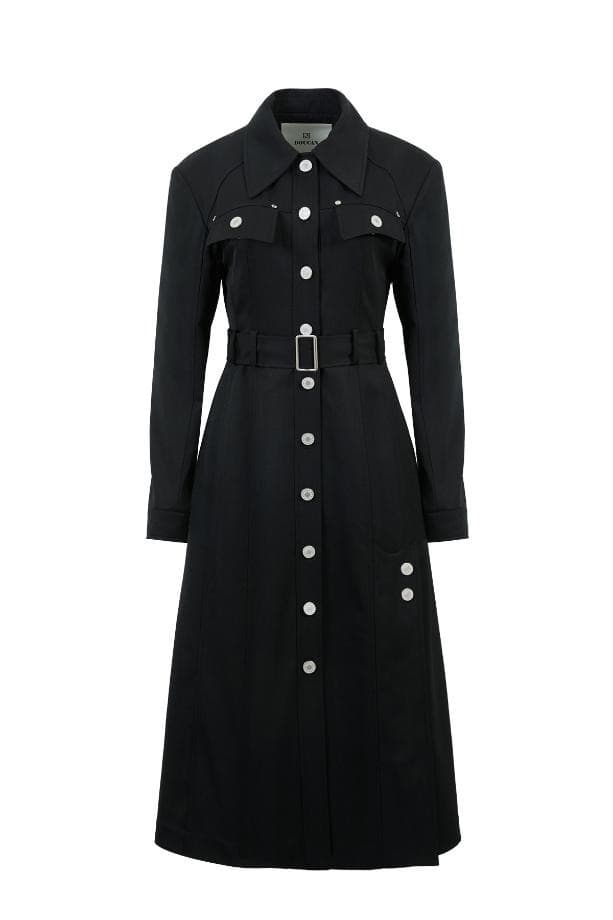 Slit Long Jacket Dress (B)