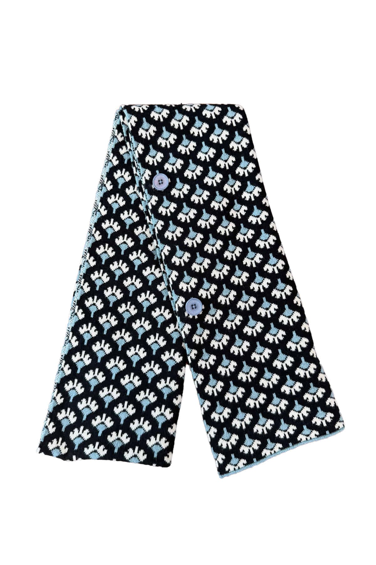 Jacquard Muffler (BK) — vue 3