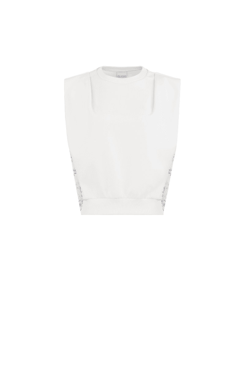 Pintuck Mixed Sweatshirt (W) — vue 2