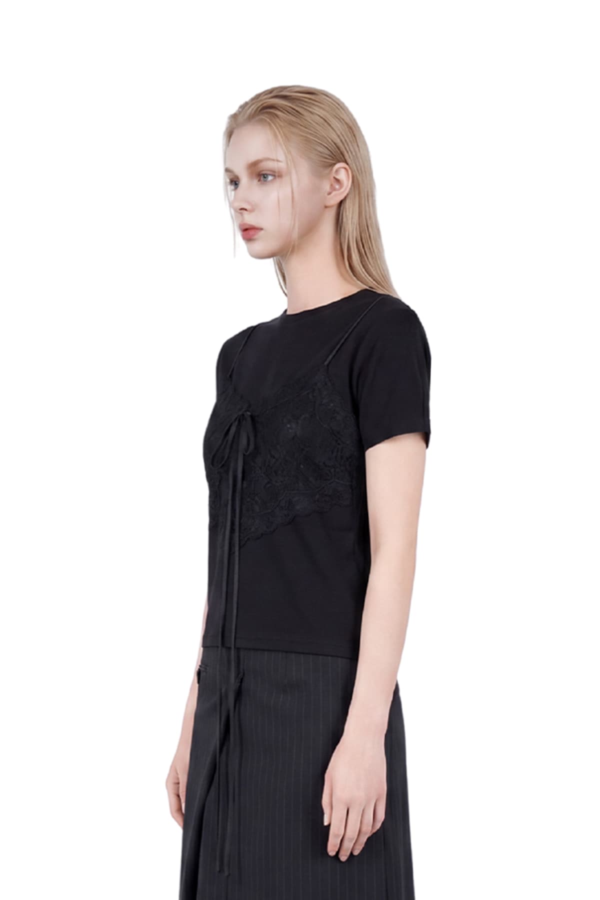 Lace Camisole T-shirt (B) — vue 5