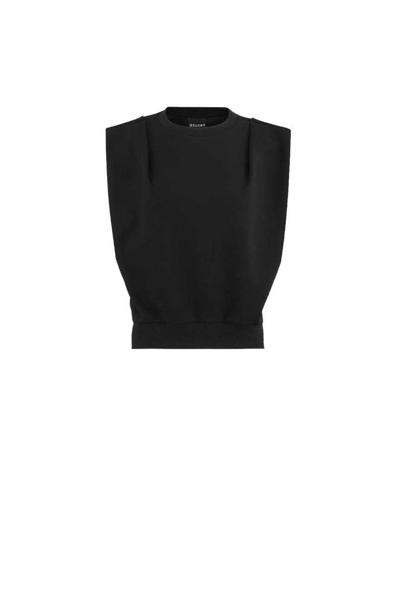 Pintuck Mixed Sweatshirt (B)