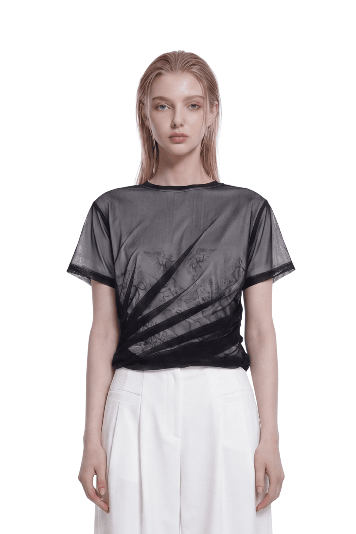 Twist T-shirt (BW) — vue 4