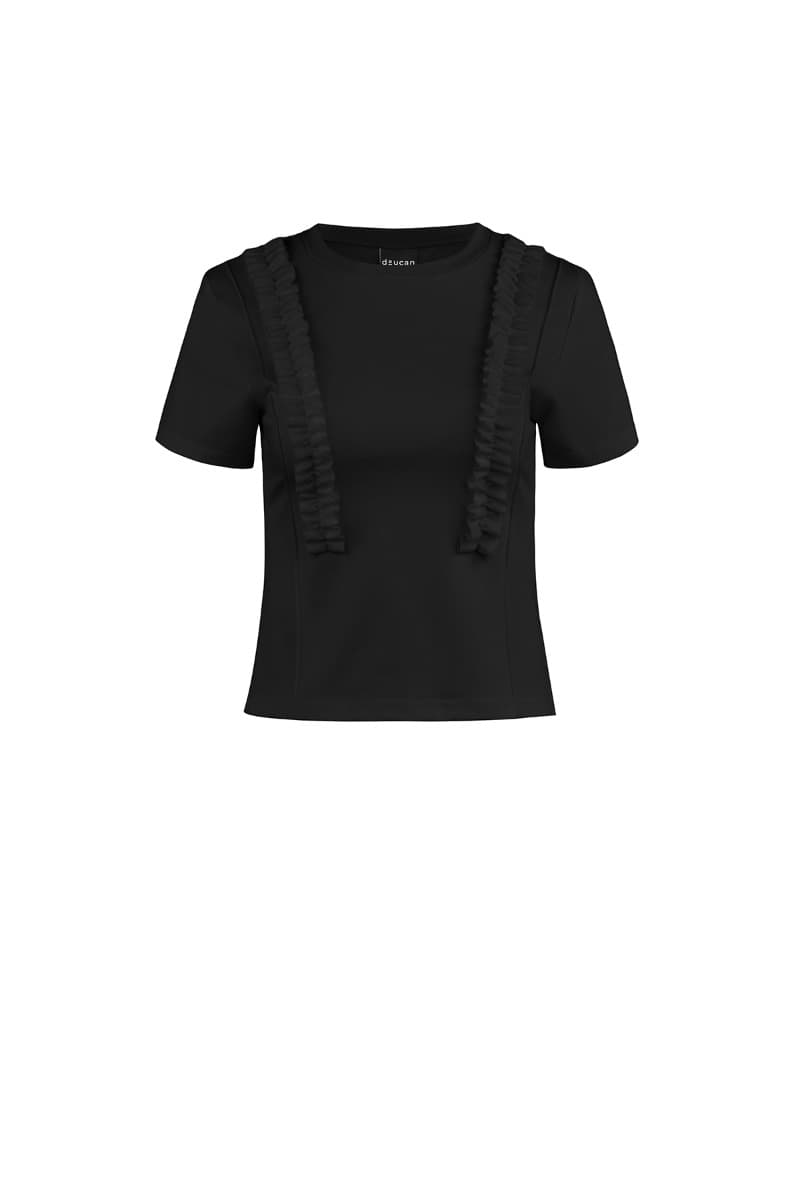 Frill Short-sleeve T-shirt (B)