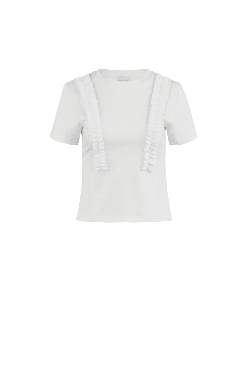 Frill Short-sleeve T-shirt (W) — vue 2