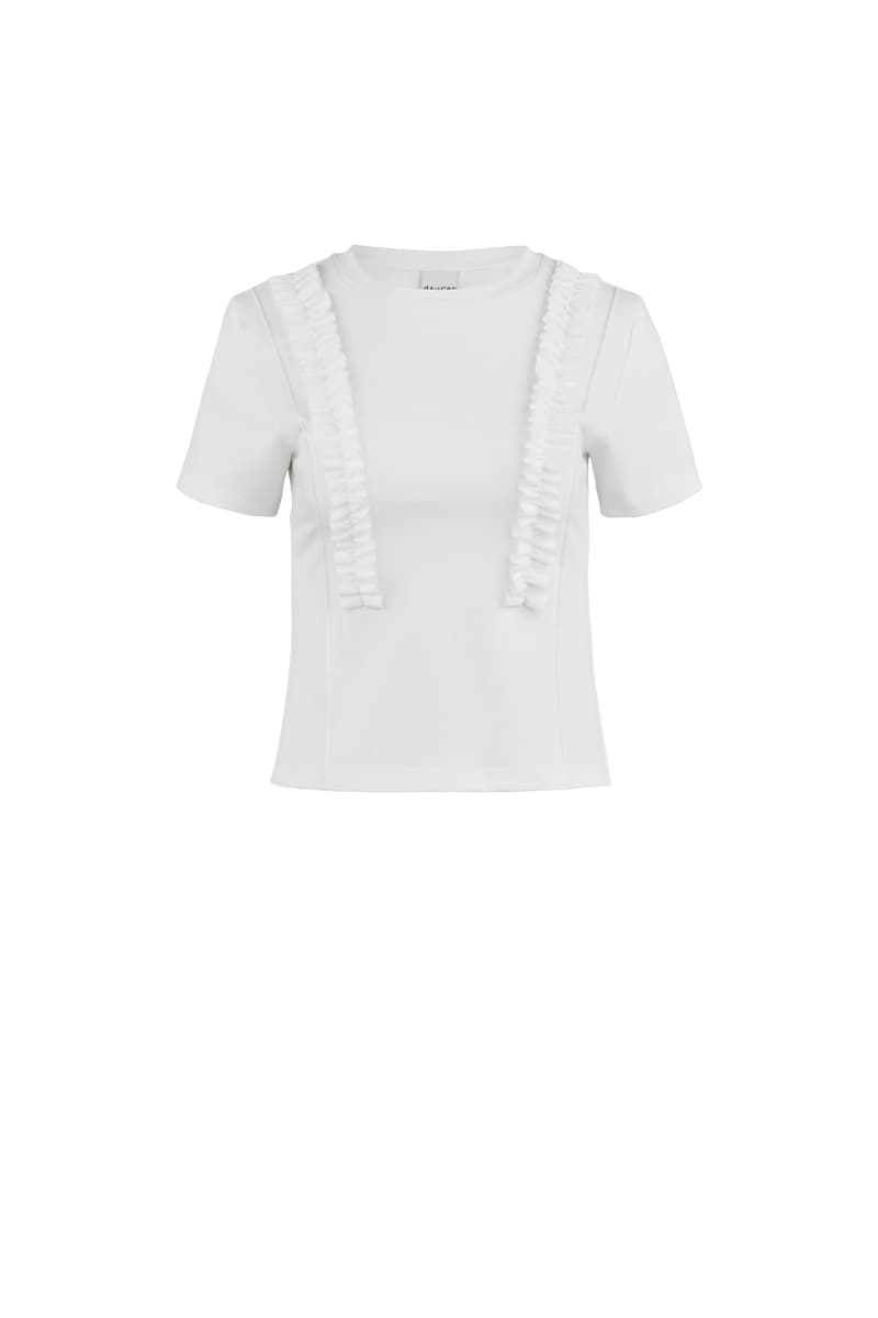 Frill Short-sleeve T-shirt (W)