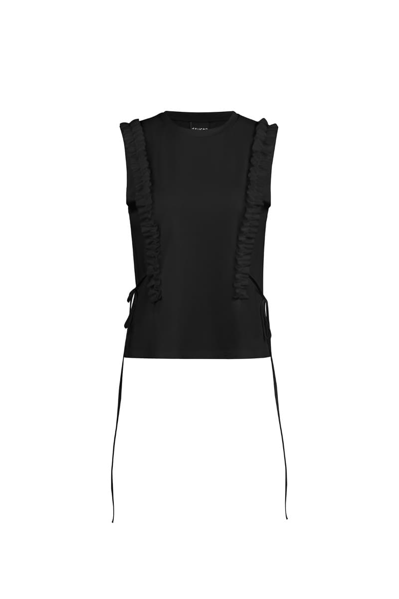 Frill Sleeveless T-shirt (B)