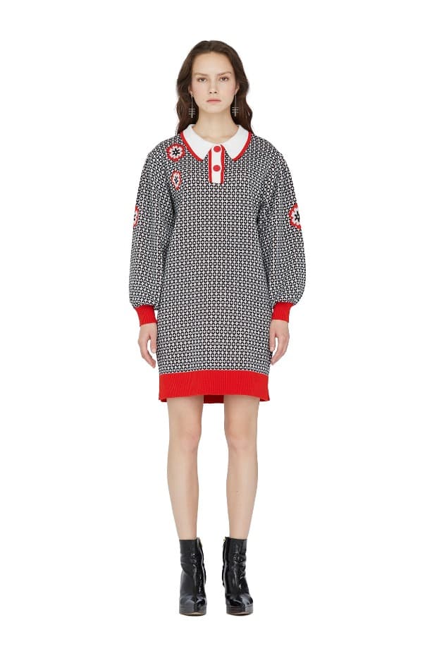 Jacquard Knit Dress (O)