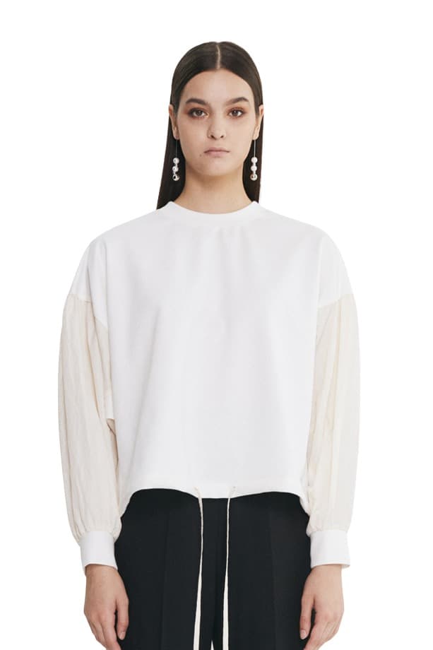 Color Matching String Sweatshirt (IV)