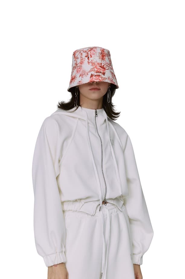 Embroidery Stitch Bucket Hat (RD)