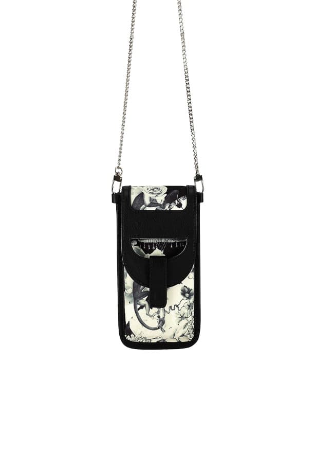 DOUCAN X Alice Martha: Flower Art Work Sunglass Bag (BK)