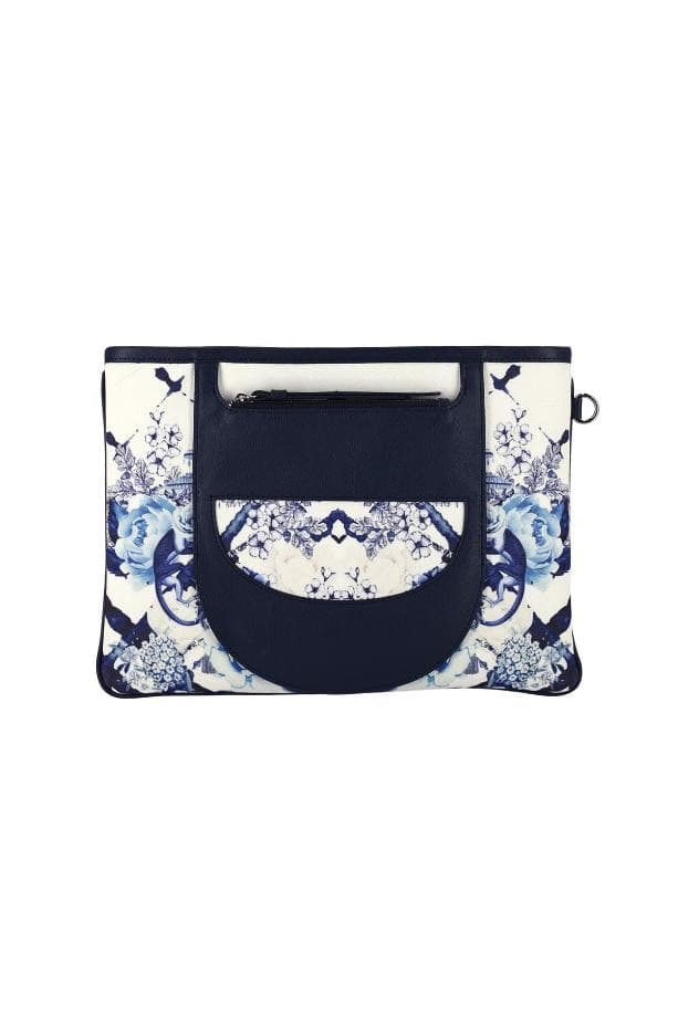 DOUCAN X Alice Martha: Flower Art Work Clutch Bag (NY)