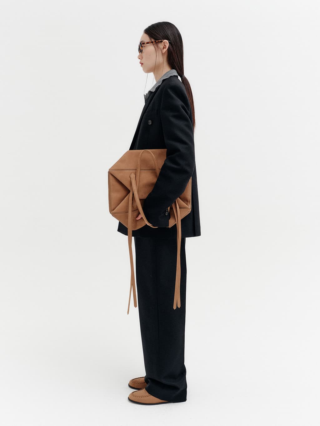 Double Breasted Jacket - Black — vue 5