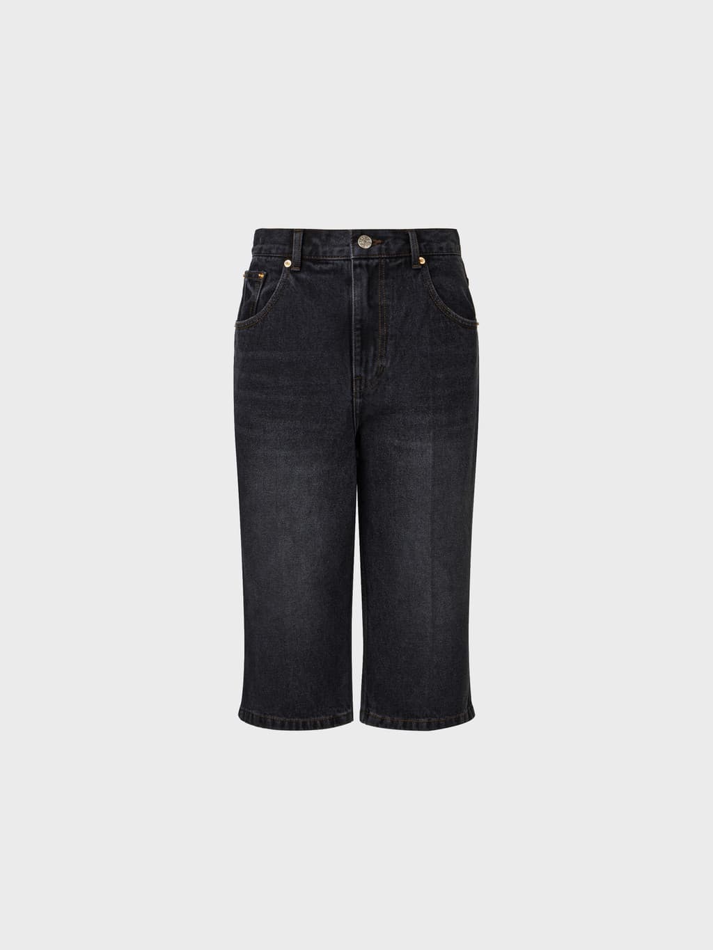 Slit Detail Bermuda Shorts - Grey — vue 3