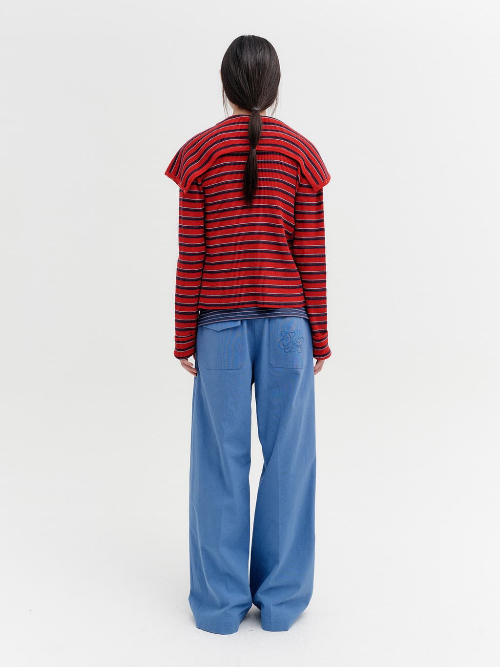 Multi Way Button Cardigan - Red — vue 9