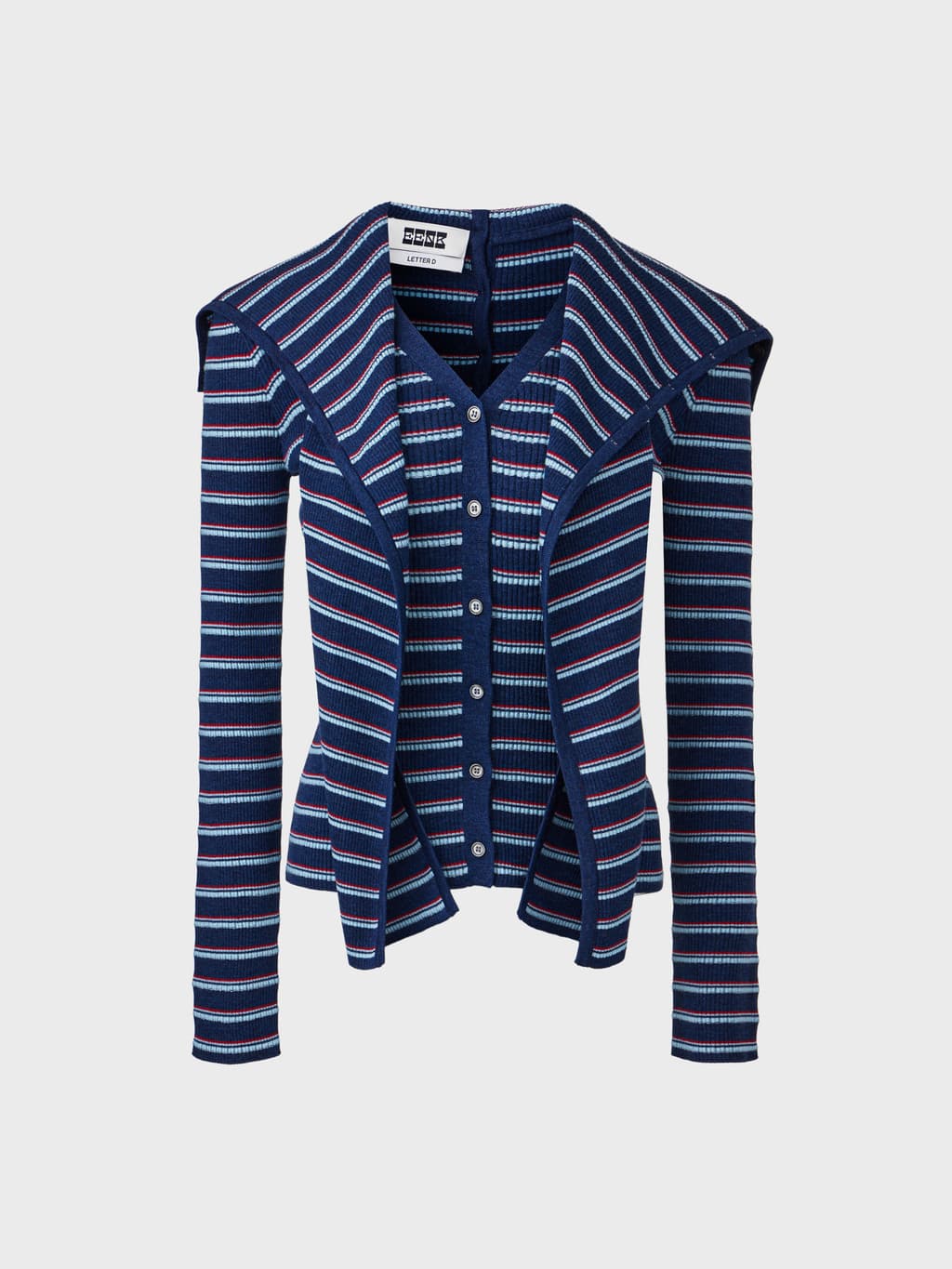 Multi Way Button Cardigan - Navy — vue 3