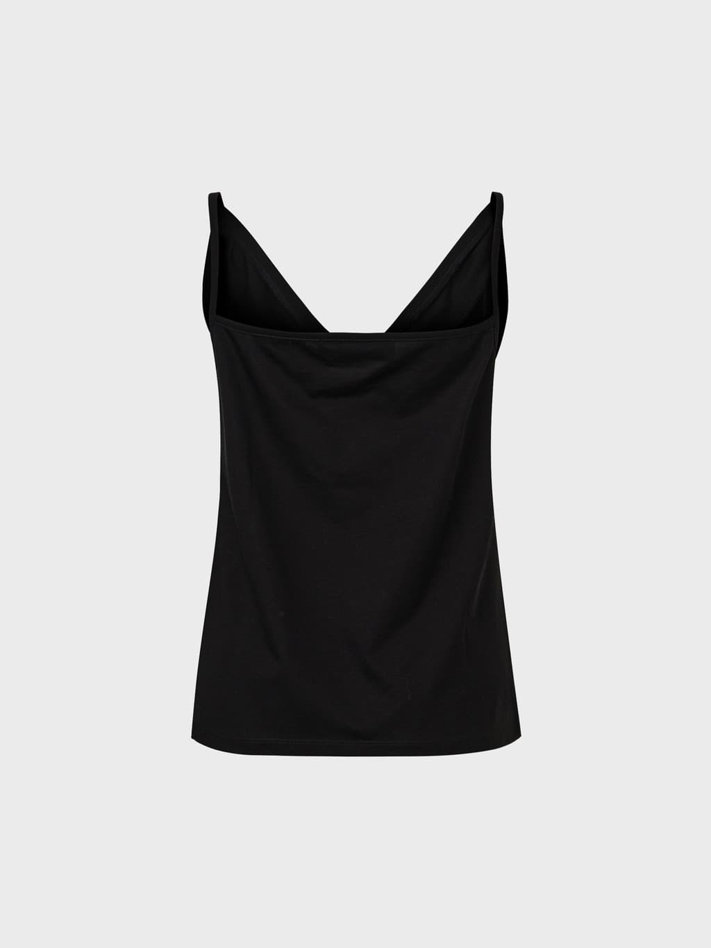 Double V-Neck Panel Sleeveless - Black — vue 8