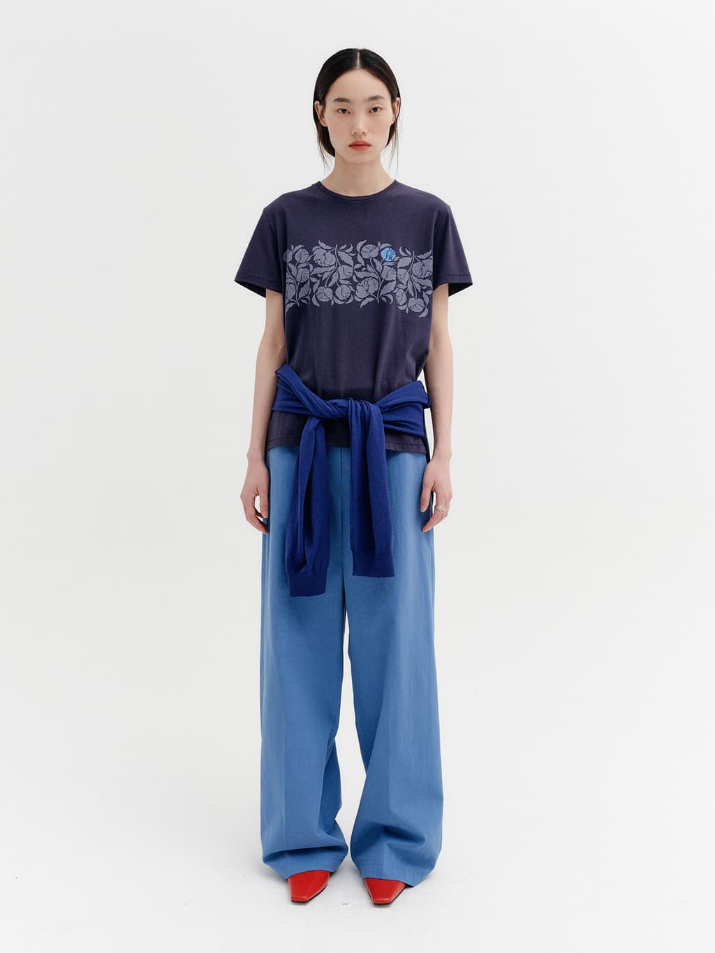 Rose Point T-Shirt - Navy — vue 3