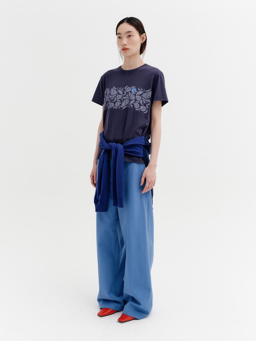 Rose Point T-Shirt - Navy — vue 4