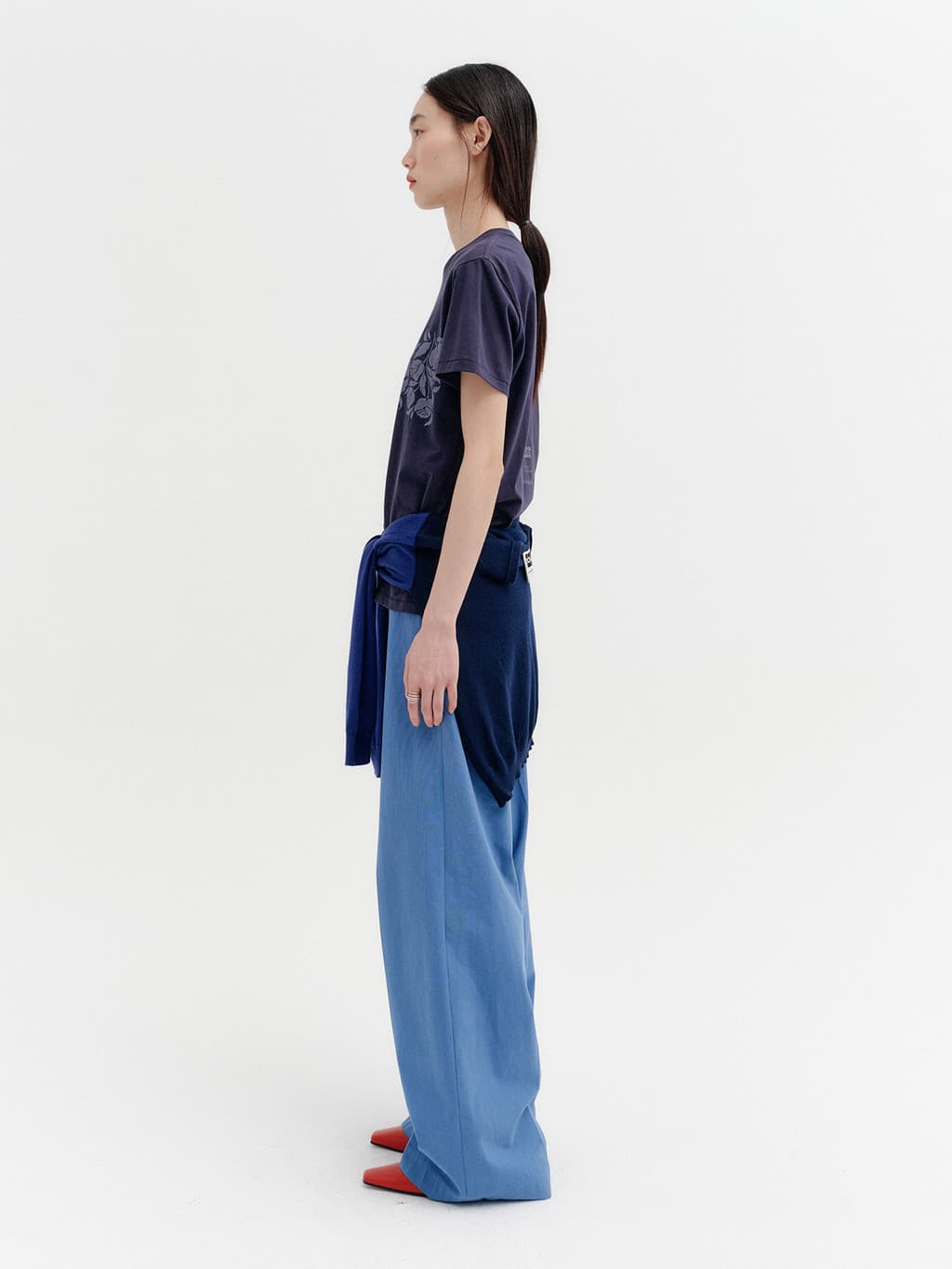 Rose Point T-Shirt - Navy — vue 5
