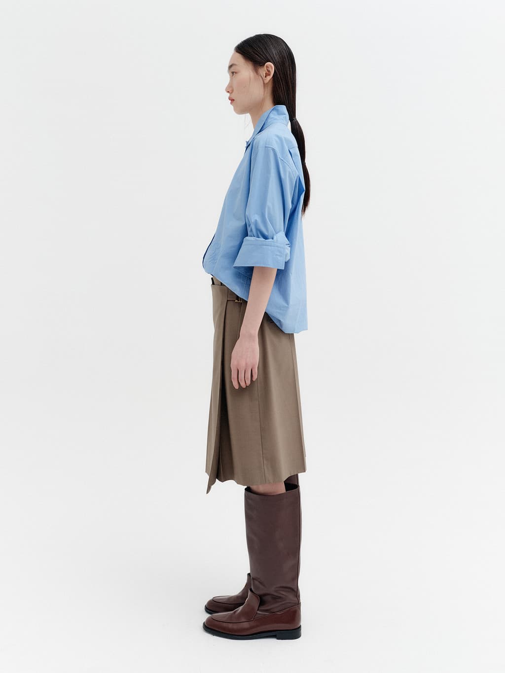 Classic Logo Embroidered Shirt - Blue — vue 6