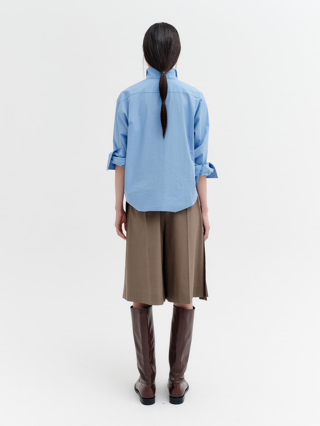 Classic Logo Embroidered Shirt - Blue — vue 7