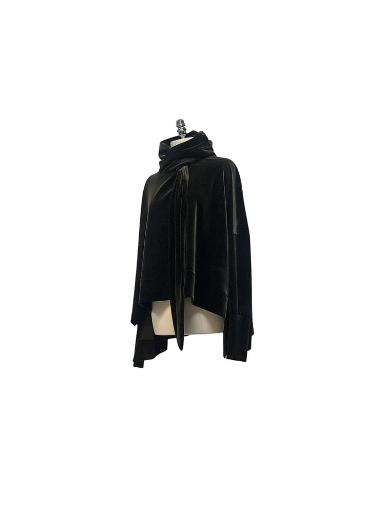 GDeL Velvet Wide Tie Hoodie (Khaki) — vue 13