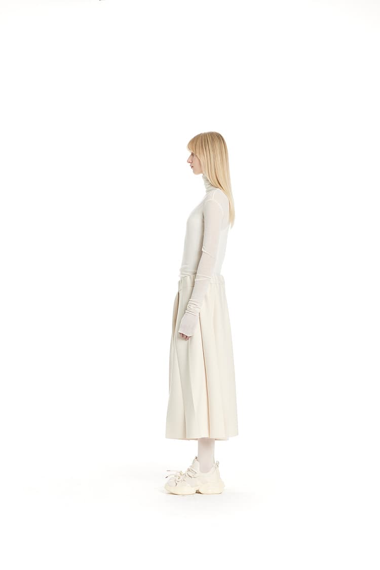GDeL Slim Turtleneck Top (Ivory) — vue 6