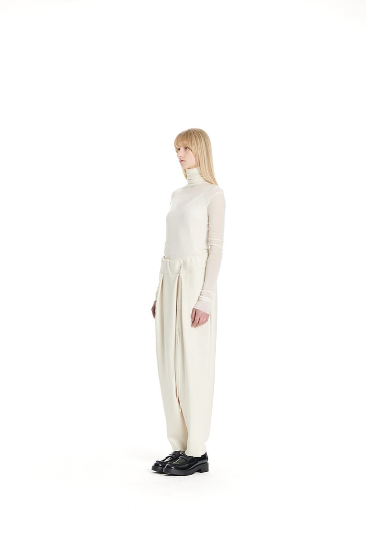 GDeL Less Line Volume Pants (Cream) — vue 4