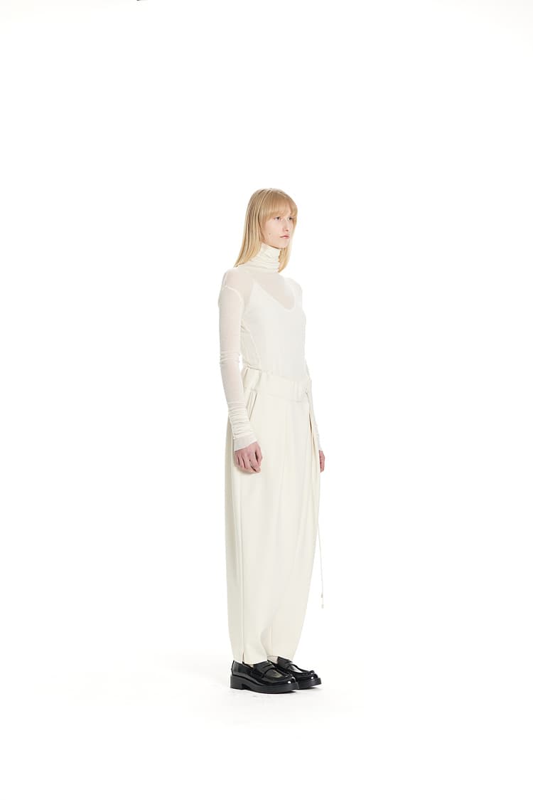 GDeL Less Line Volume Pants (Cream) — vue 8