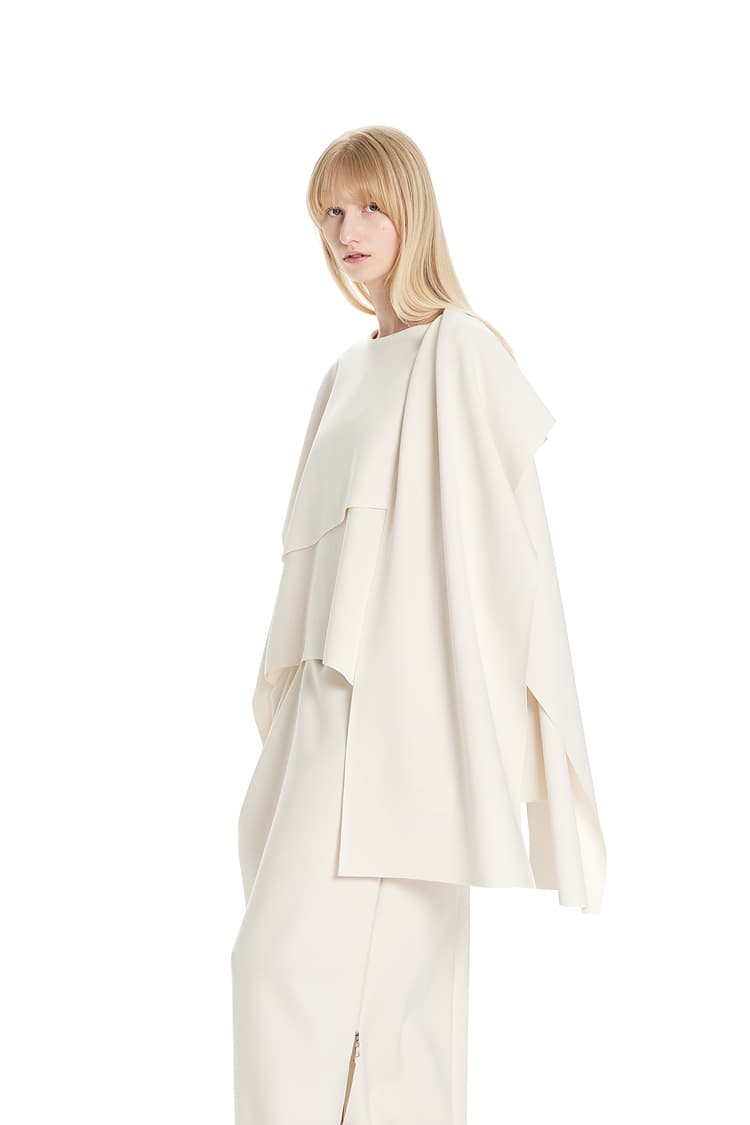 GDeL Less Line Cape Wide Top (Cream) — vue 11