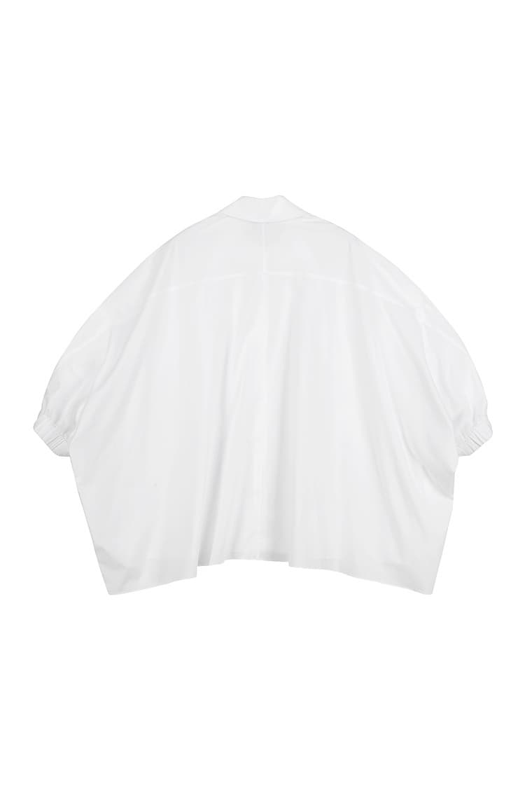 GDeL Shirring Detail Tent-Fit Shirt (White) — vue 6