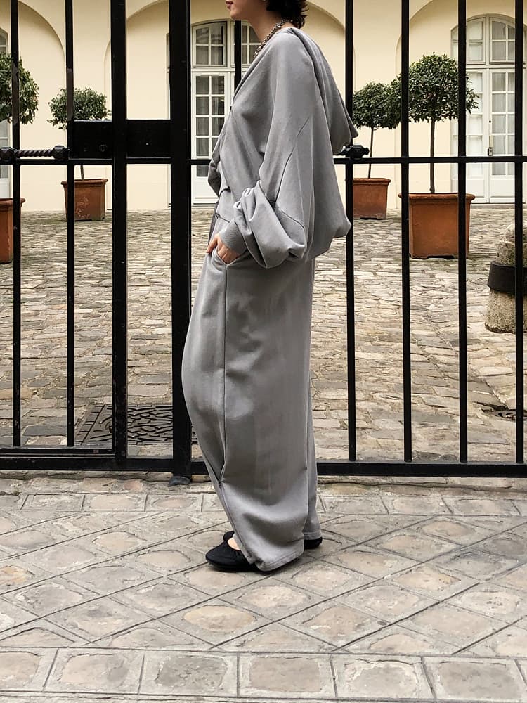GDeL Pigment Zipper Detail Pants (Light Grey) — vue 5