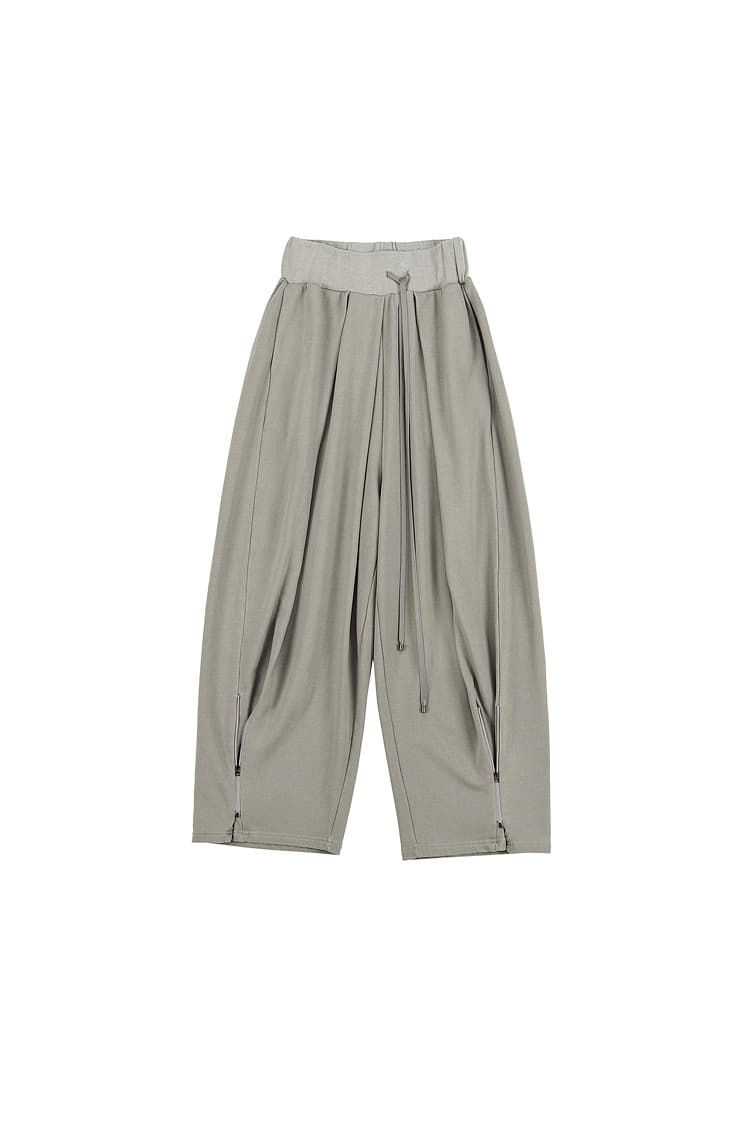 GDeL Pigment Zipper Detail Pants (Light Grey)