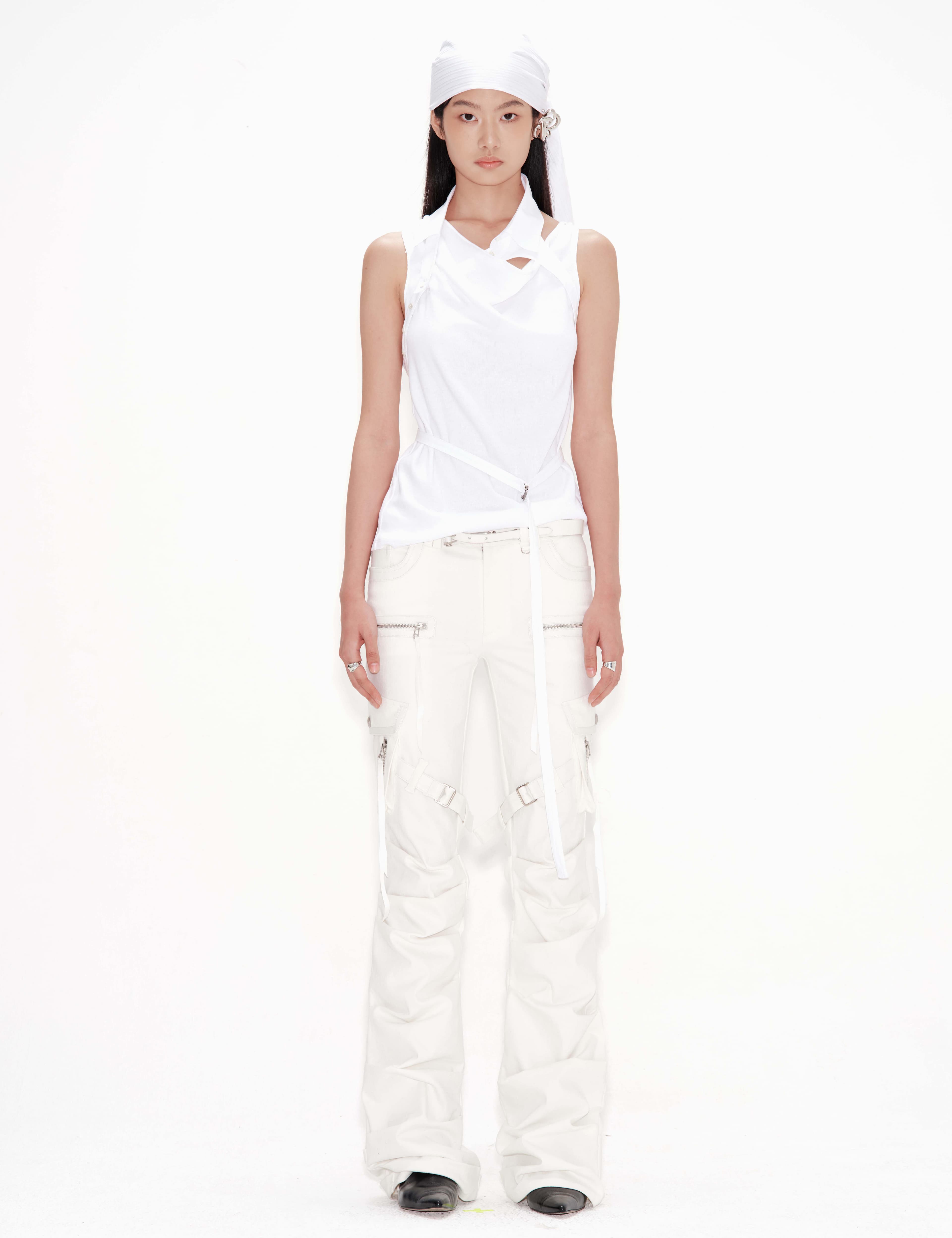 Shirts Detail Draped Cowl Top — vue 1